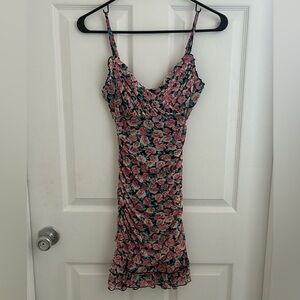 CITY VIBE flirty floral mini bodycon dress